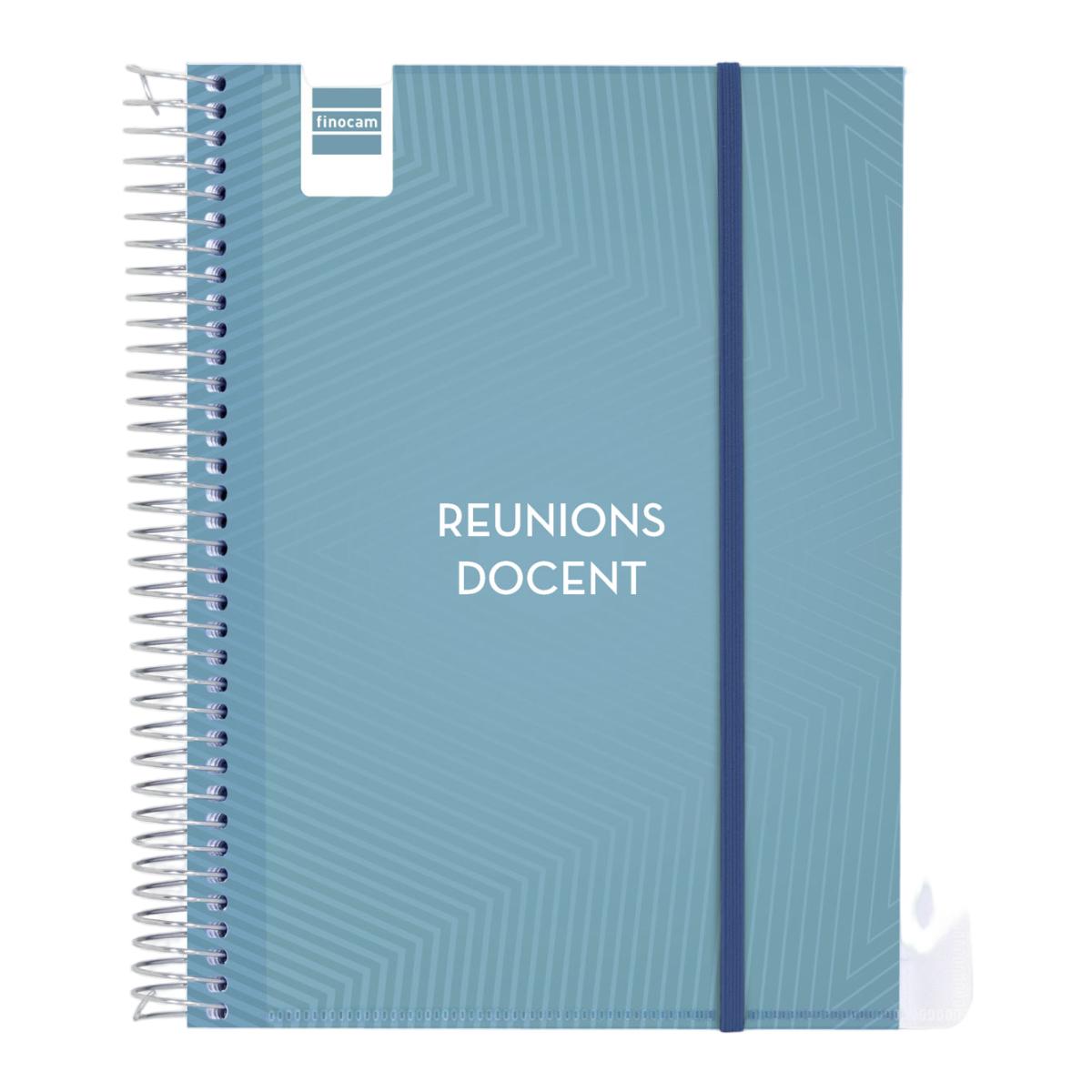 Libreta de reuniones para el docente 1/4 - 155x212 mm Finocam catalán Azul-9