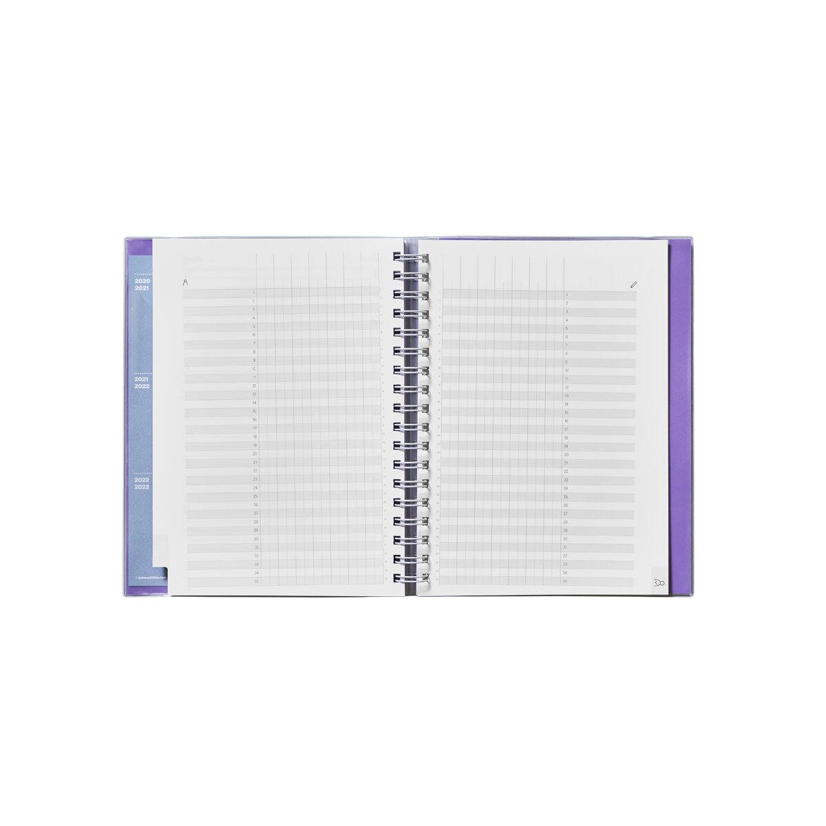 Caderno para todas as aulas Um dia por página azul Catalão Azul-2