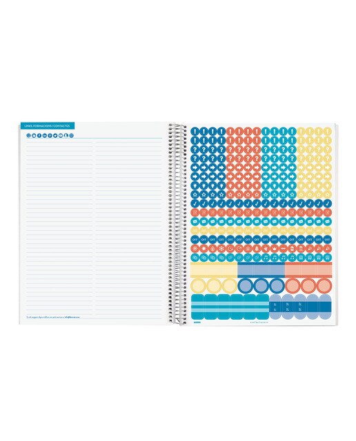 Planificador de clases diario para el docente 230x310 mm 1 día página Finocam catalán 5