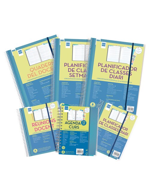 Planificador de clases diario para el docente 230x310 mm 1 día página Finocam catalán 9