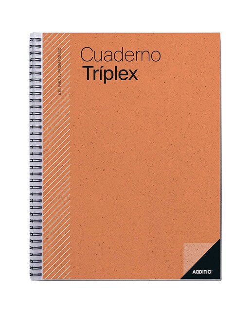 Caderno Triplex, Castelhano - 24x31 cm - Laranja Laranja-1