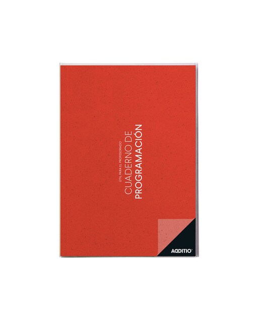 Caderno de Programação, Castelhano - 21,5x30 cm - Vermelho Vermelho-1