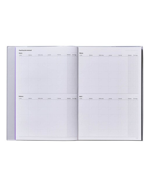 Caderno de Programação, Castelhano - 21,5x30 cm - Vermelho Vermelho-3