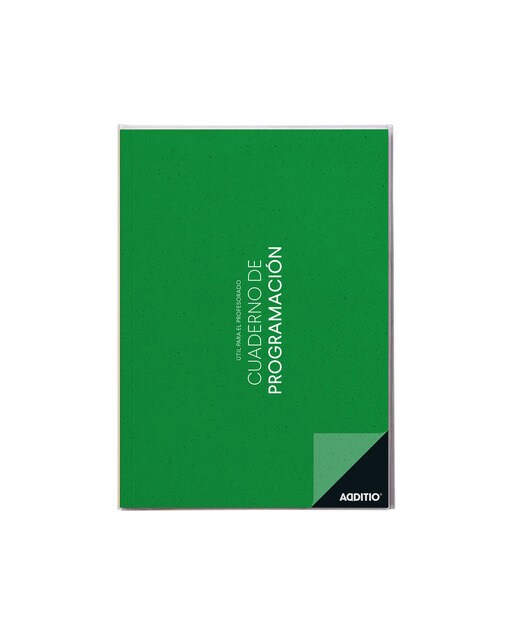 Caderno de Programação, Castelhano - 21,5x30 cm - Verde Verde-1