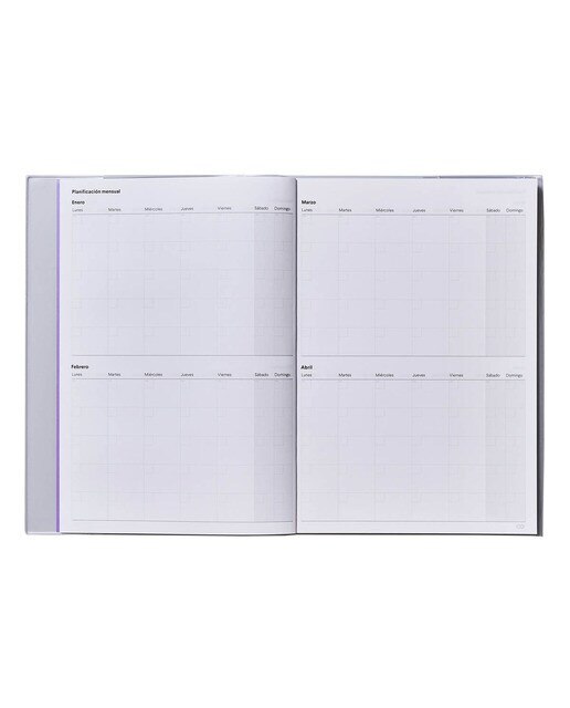 Caderno de Programação, Castelhano - 21,5x30 cm - Verde Verde-3