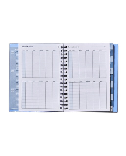 Caderno Para Todas as Aulas, Um Dia por Página, Castelhano, 17 x 24 cm - Laranja Laranja-4