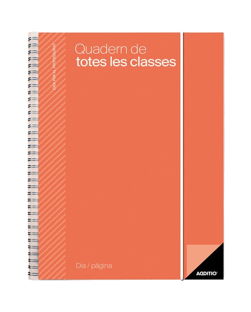 Caderno Para Todas as Aulas, Um Dia Por Página, Catalão, 17 x 24 cm - Laranja Laranja-1