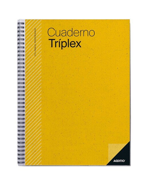 Caderno Triplex, Castelhano - 24x31 cm - Amarelo Amarelo-1