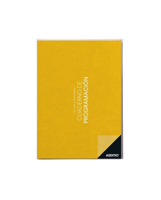 Caderno de Programação, Castelhano - 21,5x30 cm - Amarelo Amarelo-1