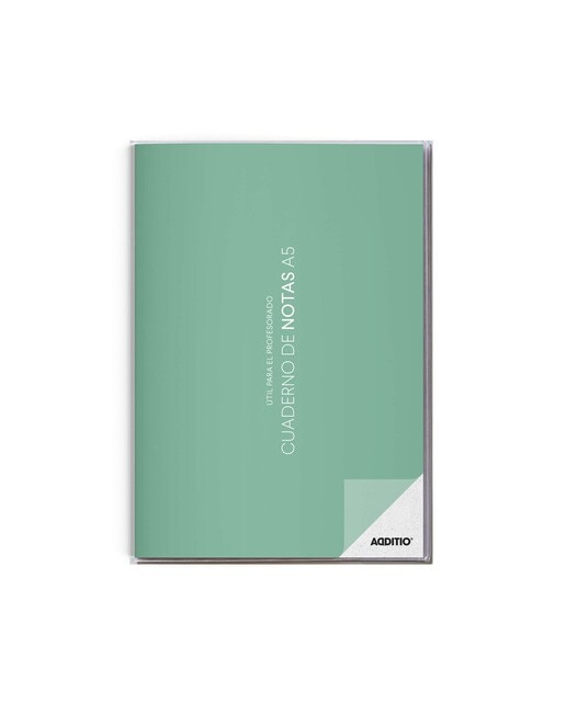 Caderno de notas A5, tamanho 15 x 21,2 cm, Additio, verde, castelhano Verde-1