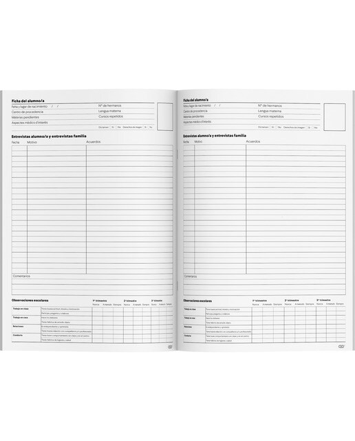 Caderno dúplex, tamaño 21,5 x 30 cm, Additio, azul, castellano Azul-3
