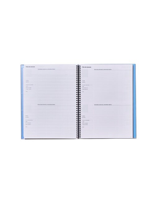 Caderno triplex, tamanho 24 x 31 cm, Additio, azul, espanhol Azul-4