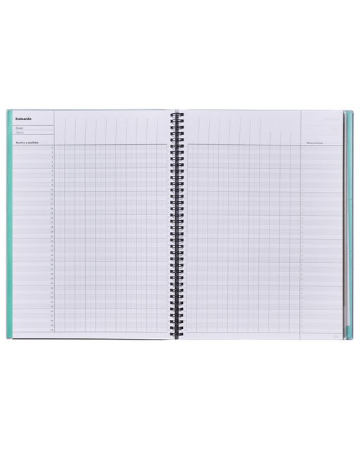 Caderno de todas as aulas vista semanal, tamanho 24 x 31 cm, Additio, verde, espanhol Verde-2