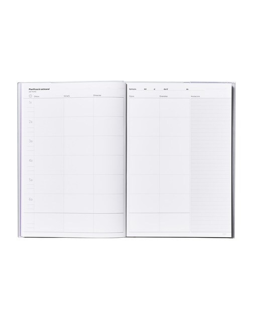 Caderno de programação, tamanho 21,5 x 30 cm, Additio, azul, catalão Azul-2