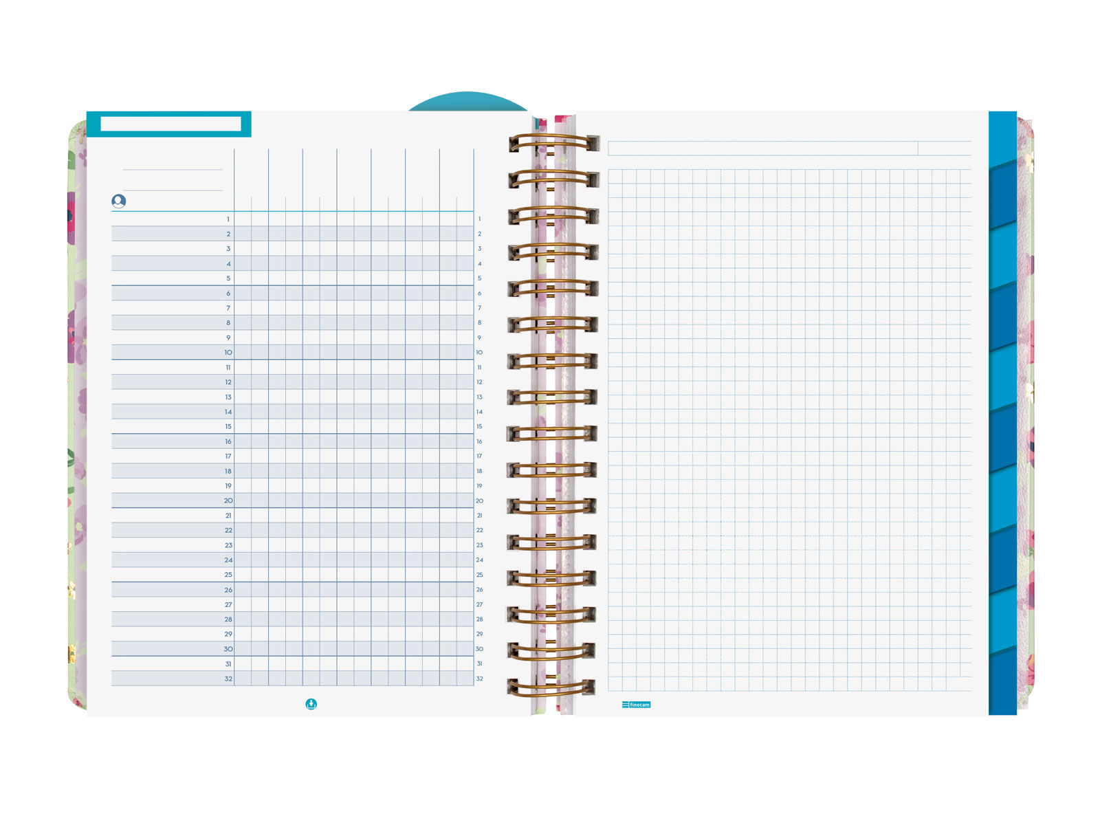 Agenda para el docente curso 2025-2026 Magistral 1/4-155x212 mm semana vista horizontal Lilac Finocam Multicolor-6