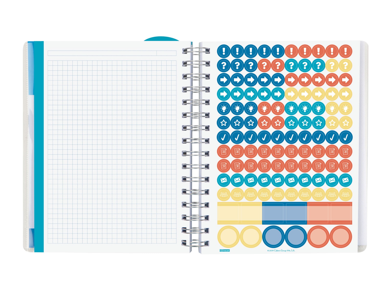 Agenda para el docente curso 2025-2026 Magistral 1/4-155x212 mm semana vista horizontal Finocam azul Azul-7