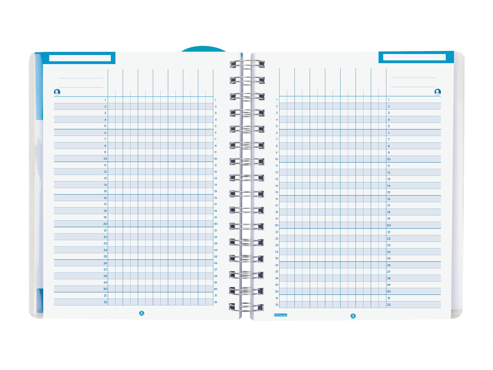 Agenda para el docente curso 2025-2026 Magistral 1/4-155x212 mm semana vista horizontal Finocam azul Azul-8