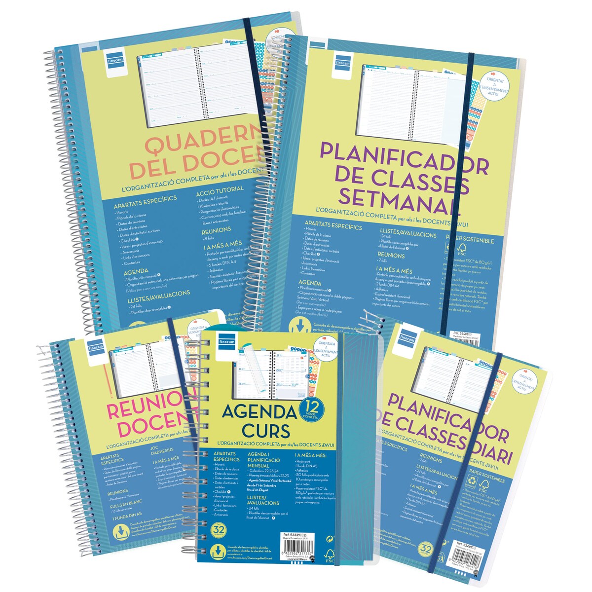 Agenda Para El Docente Curso 2025-2026 Magistral 1/4-155x212 Mm Semana Vista Horizontal Mandala Finocam Catalán · FINOCAM · El Corte Inglés