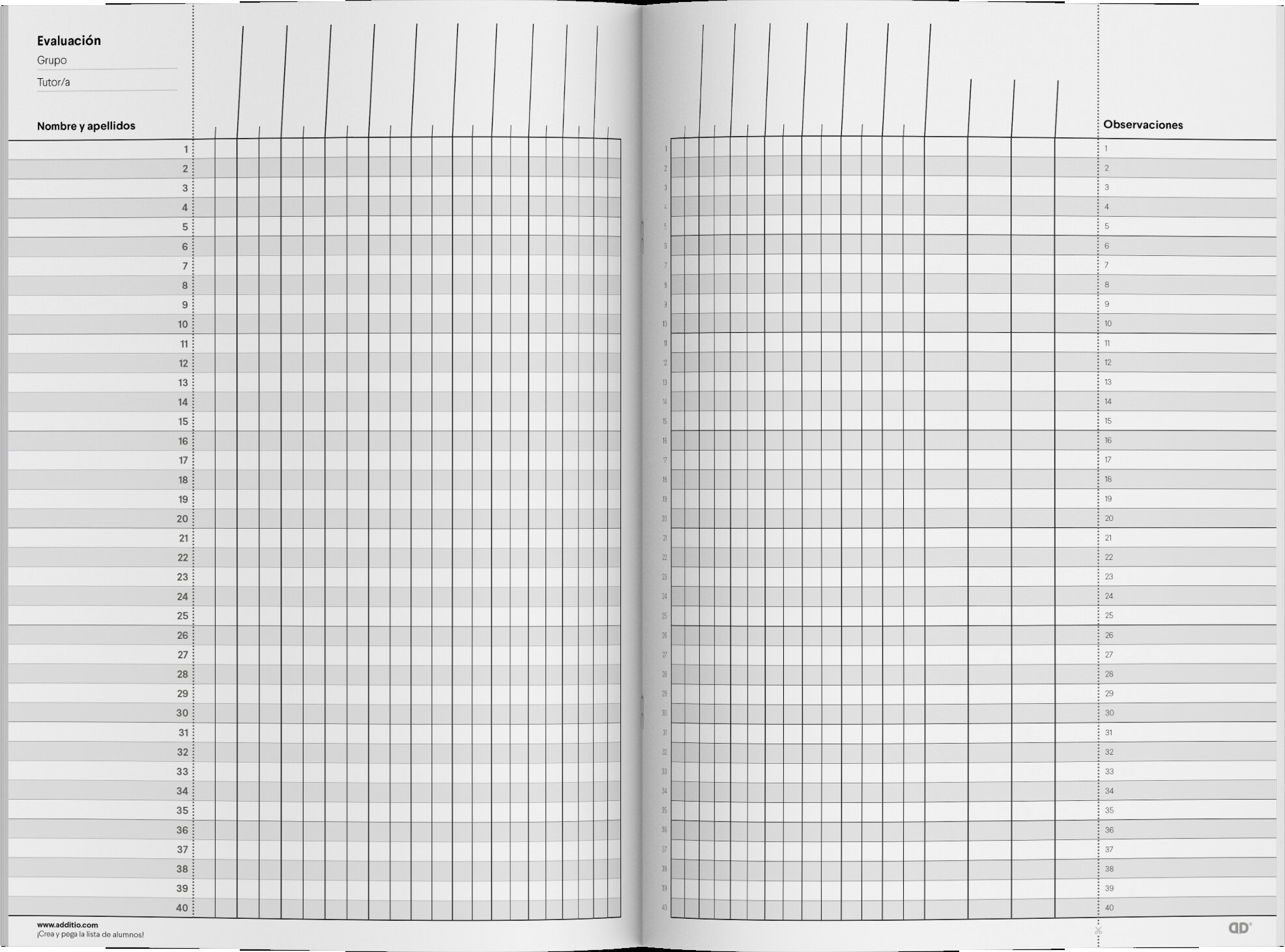Caderno Memo-Notas, Tamanho 21,5 x 30 cm, Additio, Vermelho, Espanhol 2