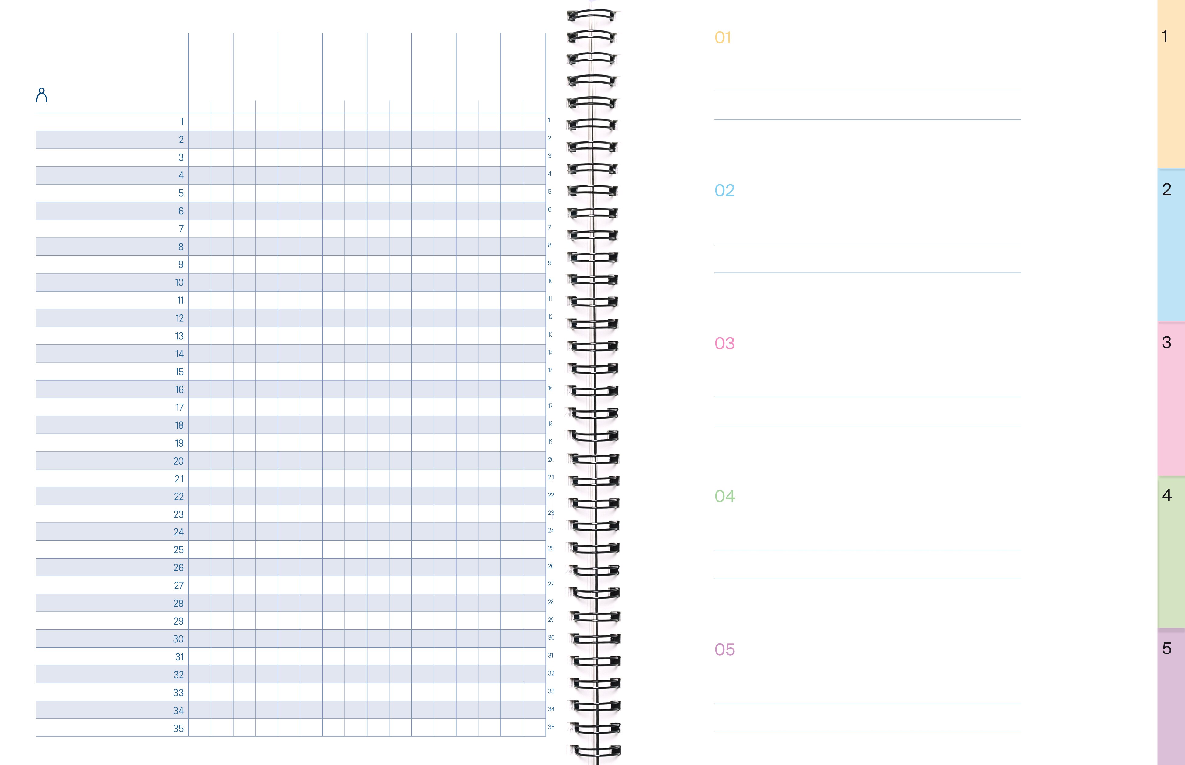 Agenda para Professores 2025-2026, Vista Semanal, Tamanho 16,5 x 21,5, Additio, Branco Osso, Catalão 4