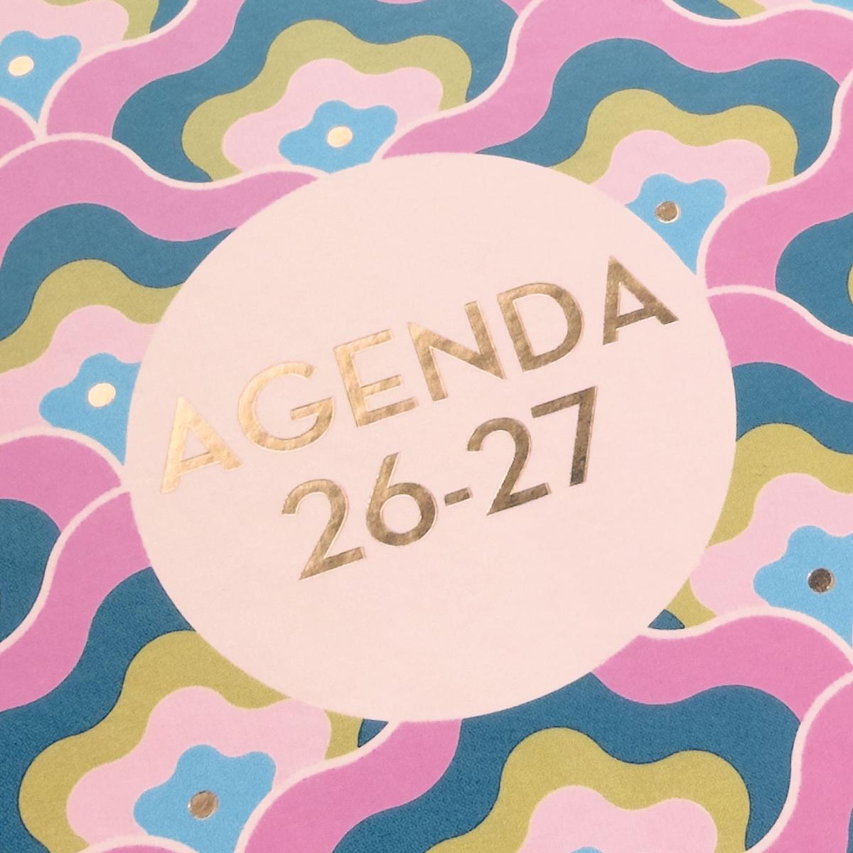 Agenda para el docente curso 2026-2027 Magistral Design 4º-155x212 mm semana vista horizontal Lilac Finocam 4