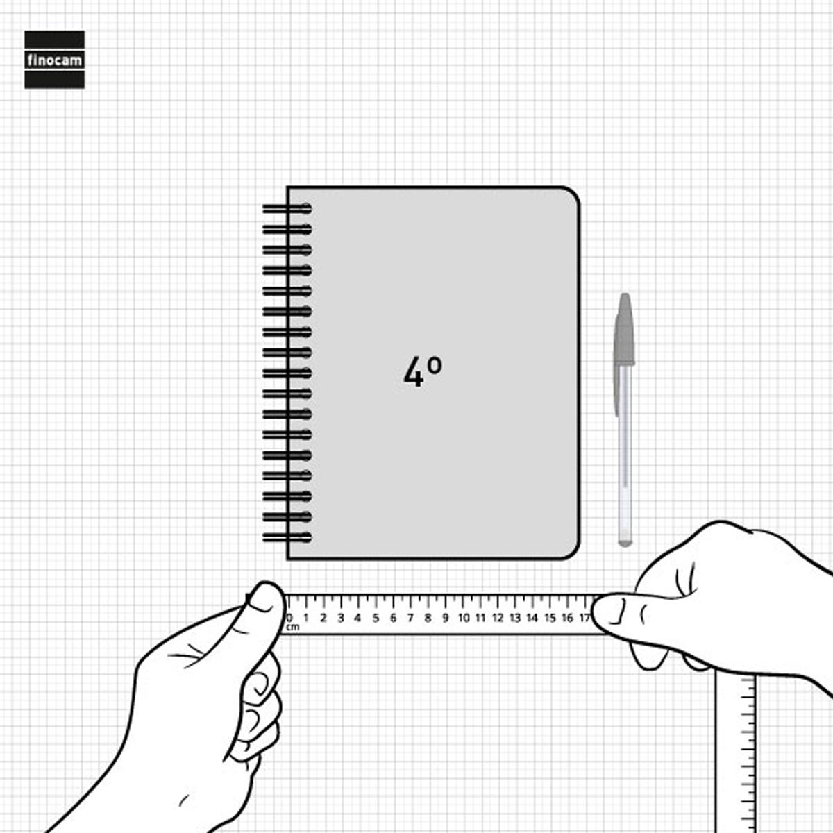 Agenda para el docente curso 2026-2027 Magistral Personalizable 4º-155x212 mm semana vista horizontal Finocam azul 14