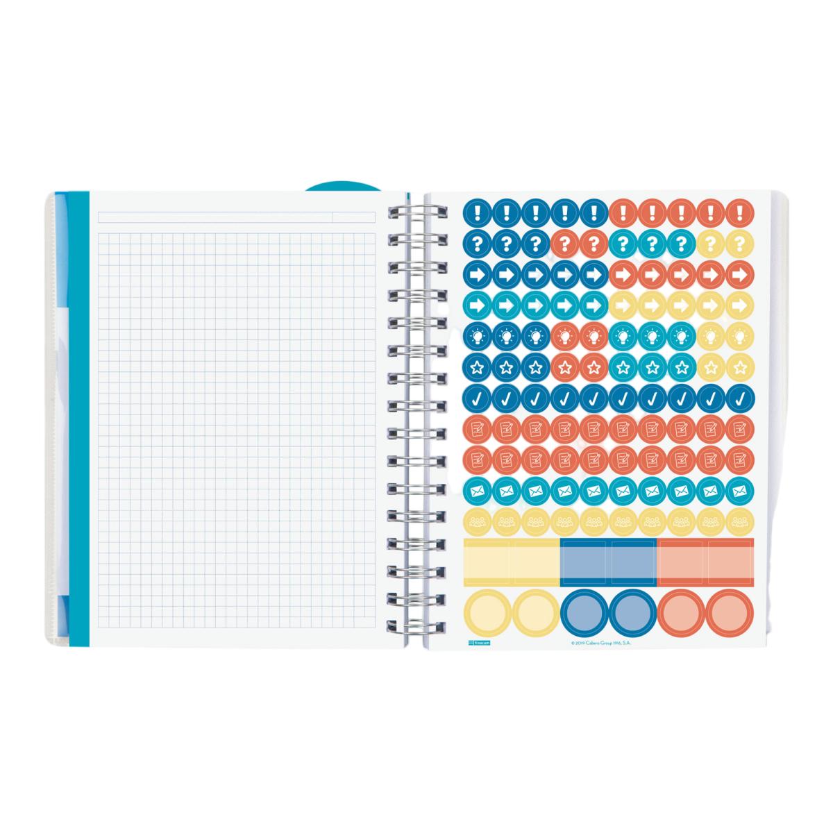 Agenda para el docente curso 2026-2027 Magistral Personalizable 4º-155x212 mm semana vista horizontal Mandala Finocam 7