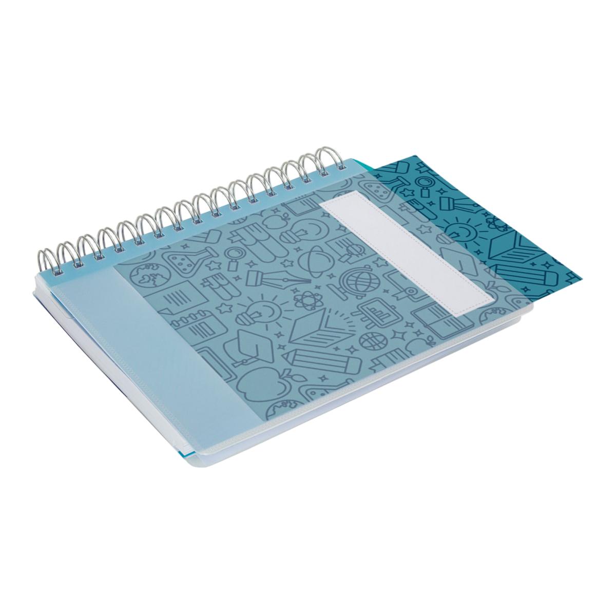 Agenda para el docente curso 2026-2027 Magistral Personalizable 4º-155x212 mm semana vista horizontal Finocam azul catalán 4