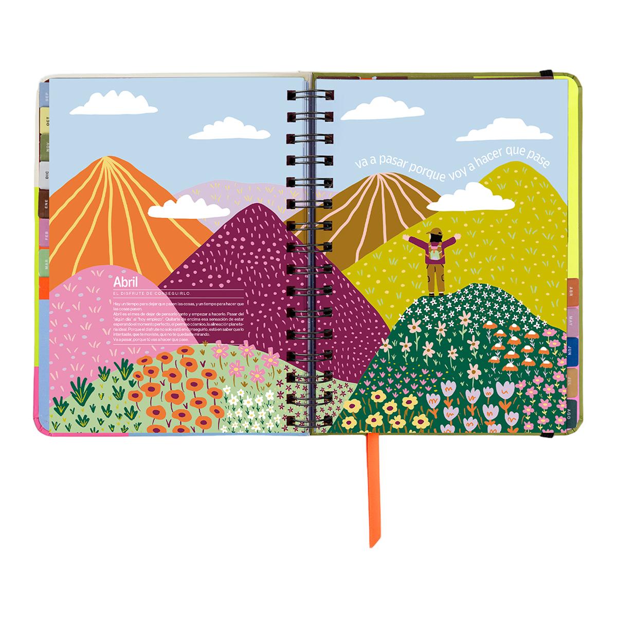 Agenda Professor 11 Meses 2026-2027 168x220 mm Vista Semanal UO Espanhol Multicolor-12
