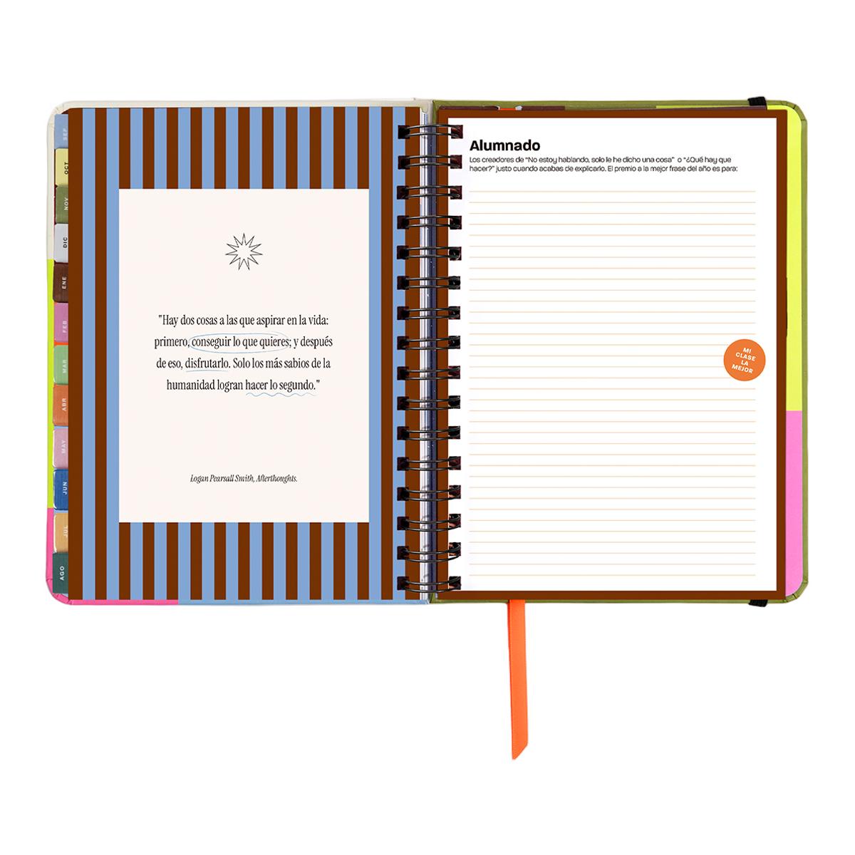 Agenda Professor 11 Meses 2026-2027 168x220 mm Vista Semanal UO Espanhol Multicolor-14