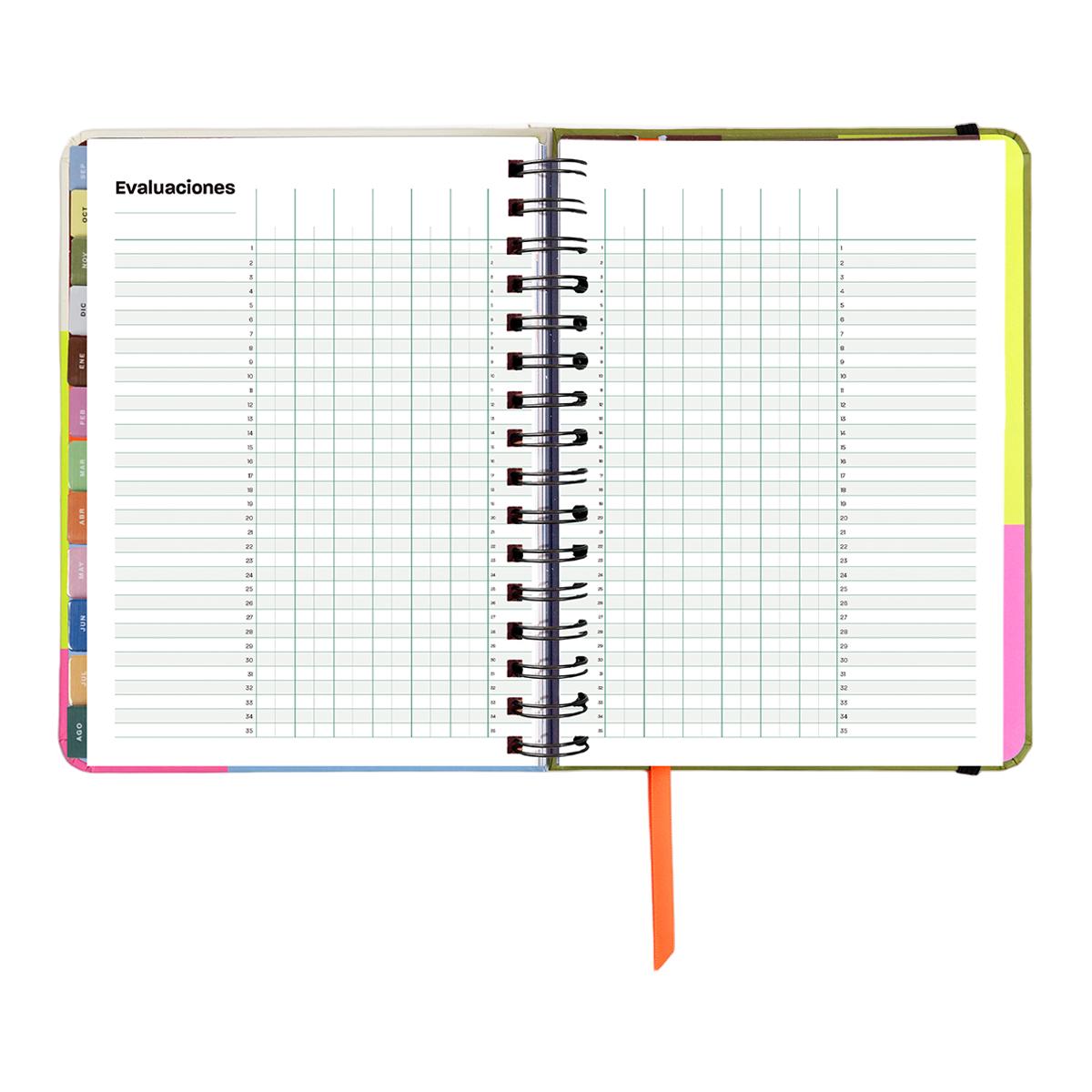 Agenda Professor 11 Meses 2026-2027 168x220 mm Vista Semanal UO Espanhol Multicolor-15