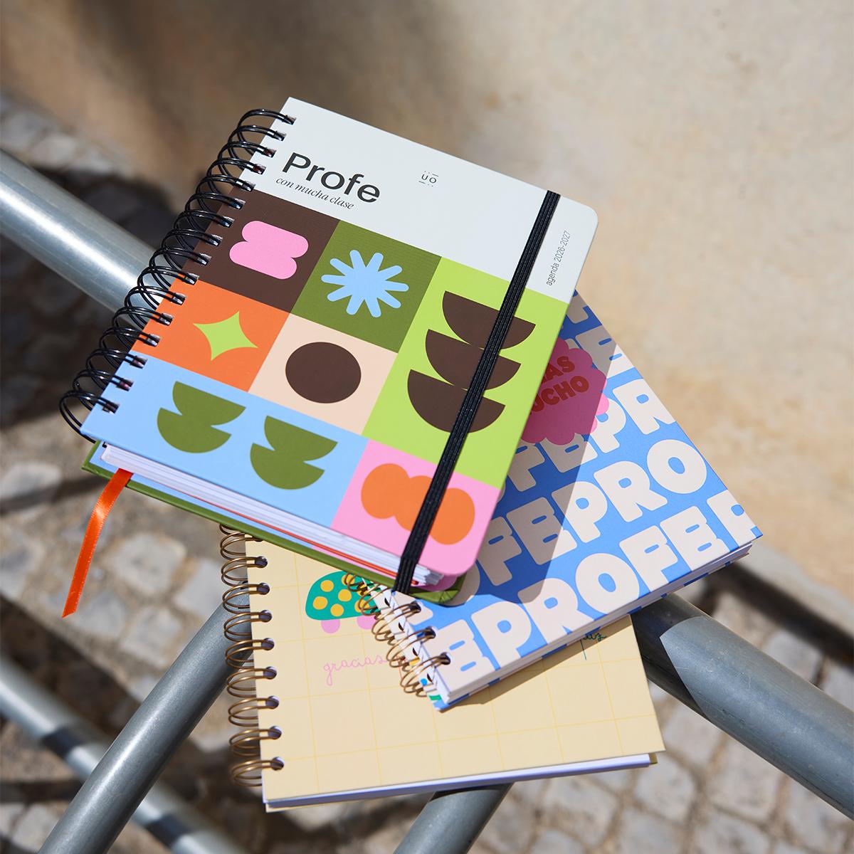 Agenda Professor 11 Meses 2026-2027 168x220 mm Vista Semanal UO Espanhol Multicolor-23