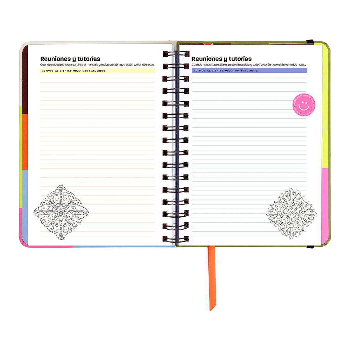 Agenda Professor 11 Meses 2026-2027 168x220 mm 1 Dia por Página UO Espanhol Multicolor-5