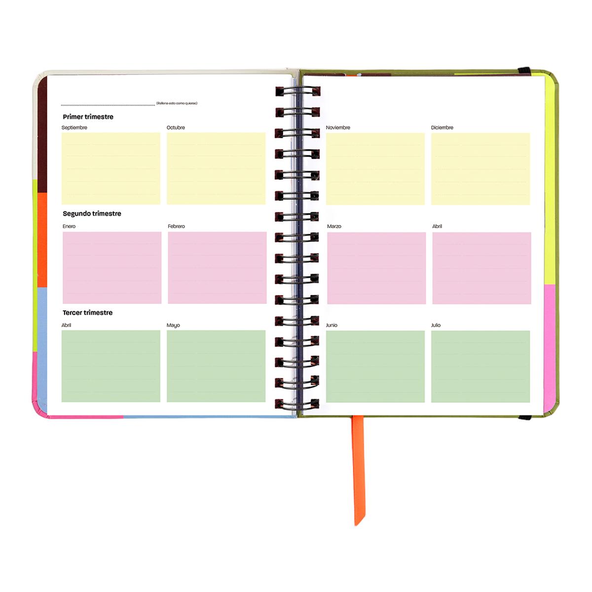 Agenda Professor 11 Meses 2026-2027 168x220 mm 1 Dia por Página UO Espanhol Multicolor-6