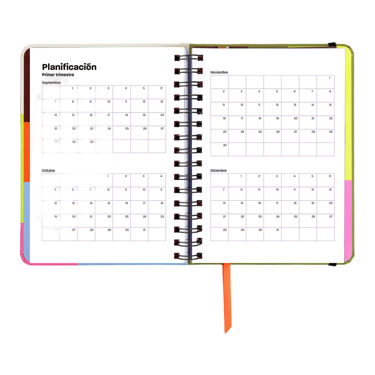 Agenda Professor 11 Meses 2026-2027 168x220 mm 1 Dia por Página UO Espanhol Multicolor-7