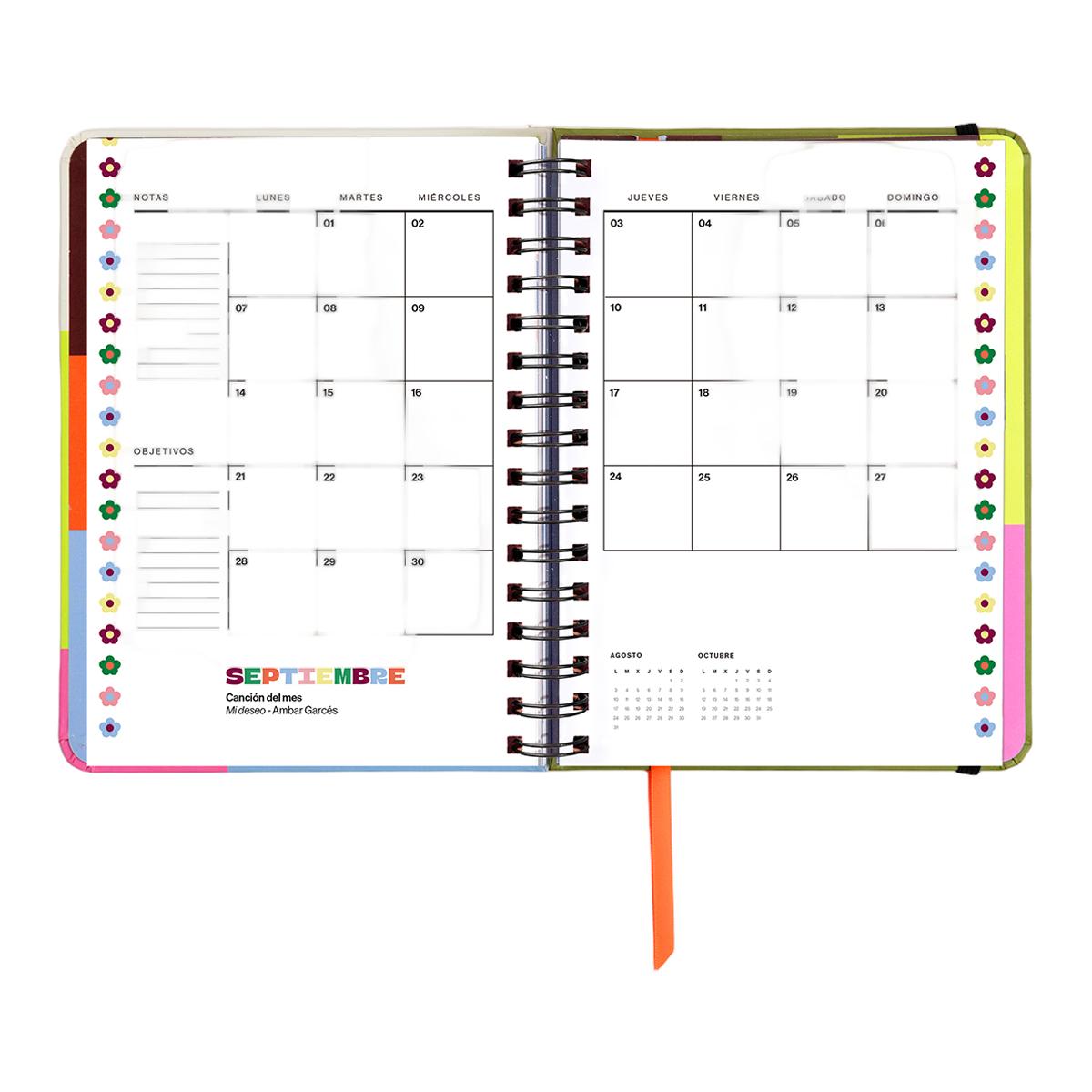 Agenda Professor 11 Meses 2026-2027 168x220 mm 1 Dia por Página UO Espanhol Multicolor-10