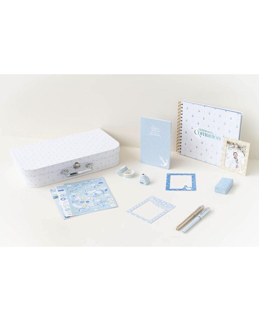 Packs de Presente de Comunhão Marinho - Azul Branco / Azul-2