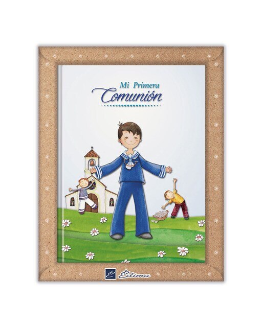 Libro de firmas Mi Primera Comunión niño iglesia Edima azul Azul-1