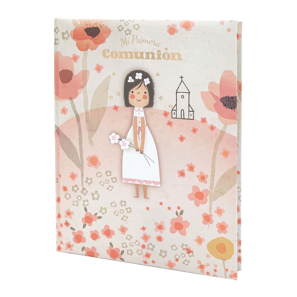 Imagen 0 de Libro de mi primera comunión Niña flores Busquets