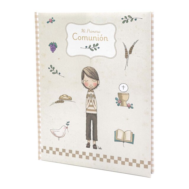 Imagen 0 de Libro de mi primera comunión Niño flores Busquets