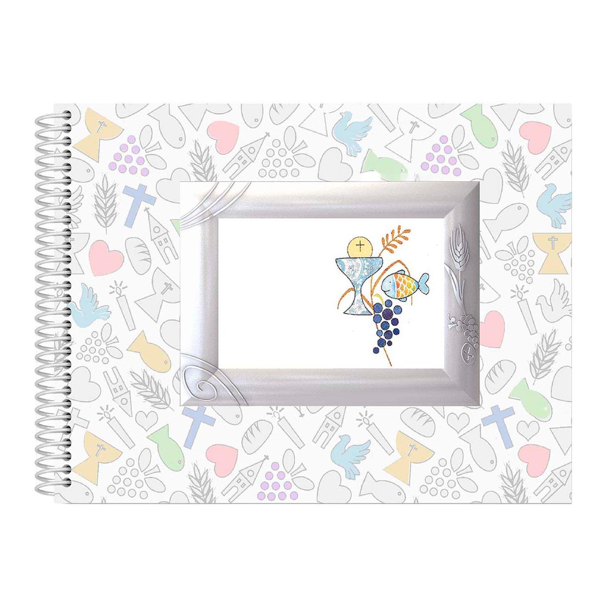 Imagem 0 de Livro recordação de primera comunhão apaisado portarretratos, menina