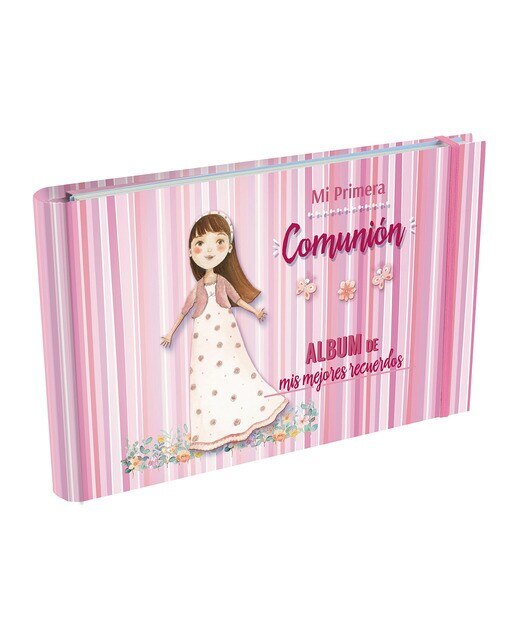 Álbum As Minhas Melhores Recordações da Comunhão Riscas - Rosa Rosa-1