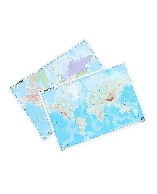 Pack de Mapas Mudos es Mundo 5 + 5 Grupo Erik branco e celeste 2