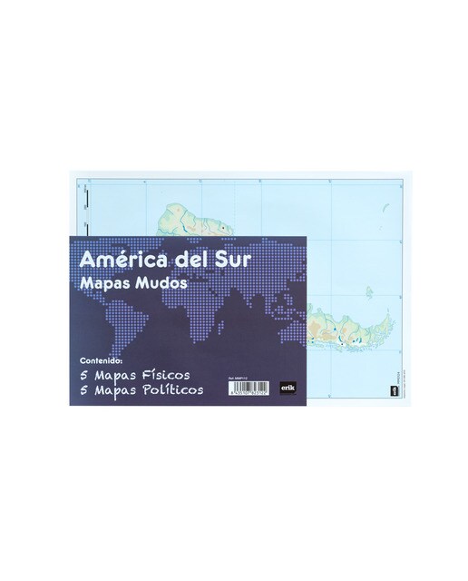 Imagem 0 de Pack de 10 Mapas Mundi América do Sul (5 Políticos + 5 Físicos)