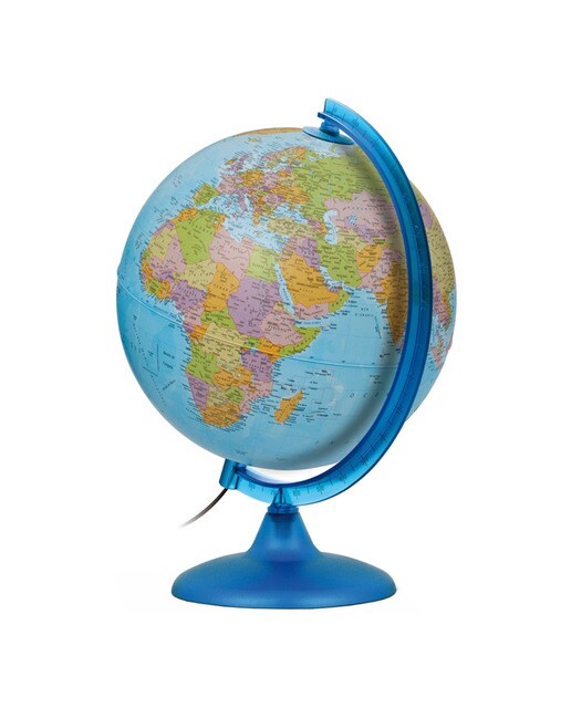 Imagem 0 de Globo Terrestre com luz Night & Day azul Tecnodidattica