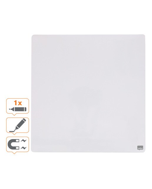 Ardósia Magnética 360x360 mm - Branco/Branco 4