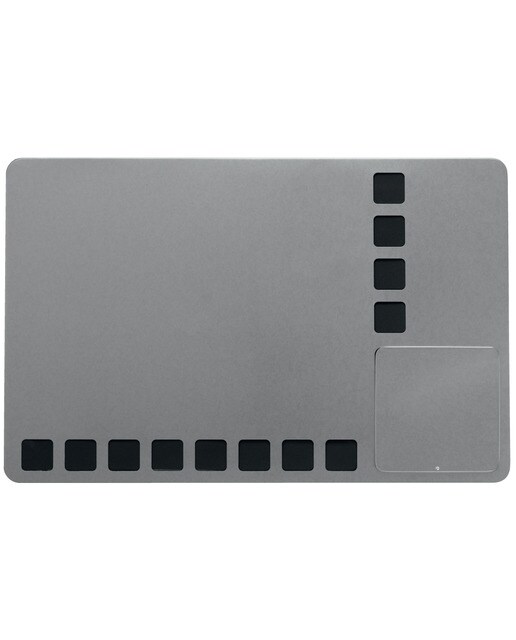 Imagen 0 de Pizarra magnética combinada con cuadrículas espuma + Kit escritura 610x390 mm NOBO plata