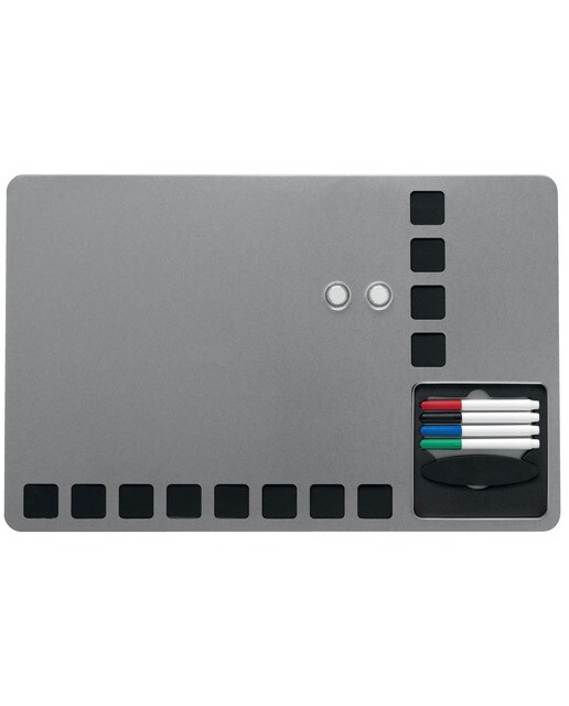 Pizarra magnética combinada con cuadrículas espuma + Kit escritura 610x390 mm NOBO plata 3