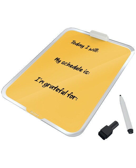 Atril escritorio cristal Leitz Cosy, amarillo 3