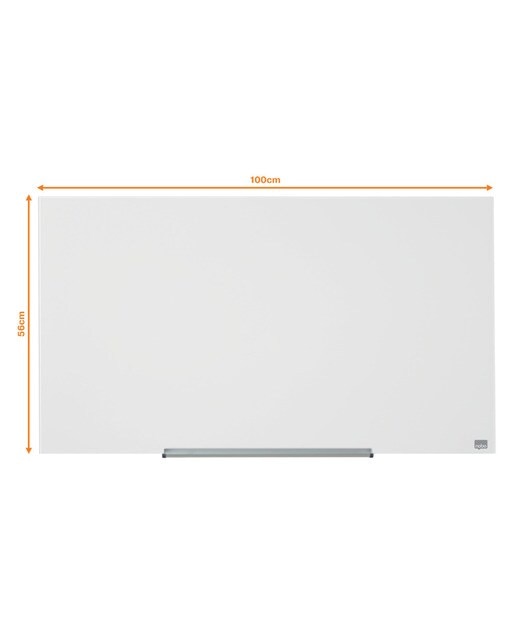 Quadro branco de vidro Nobo Impression pro 45" (993X559 mm), branco brilhante 2